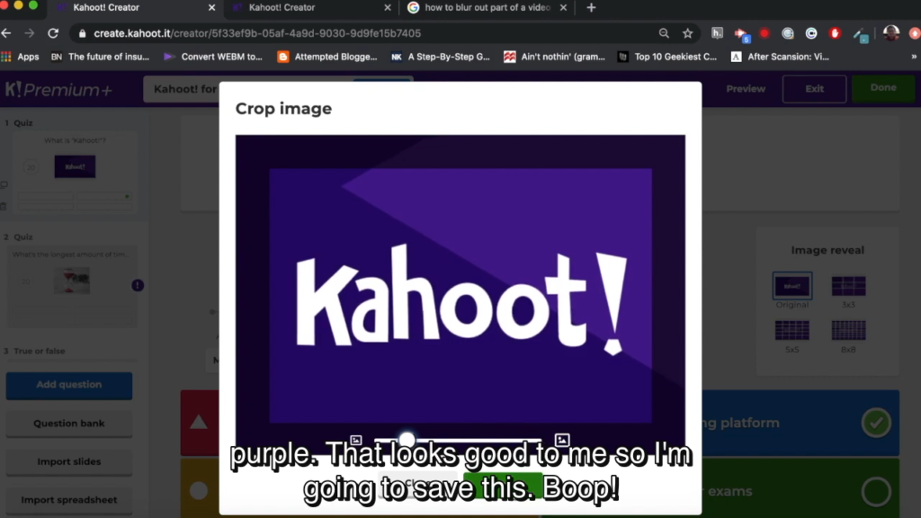 Introduction to Kahoot” Video – Michael C. Harwick